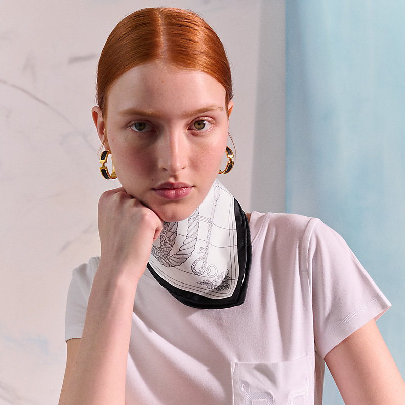 Della Cavalleria scarf 45 - White | Hermès USA